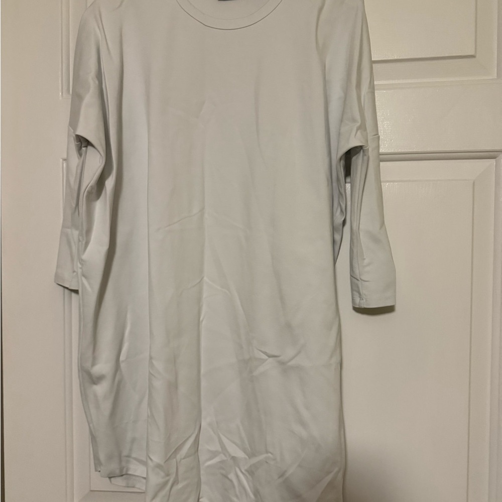 Pomander Place White Mini Dress Soft Long Sleeve